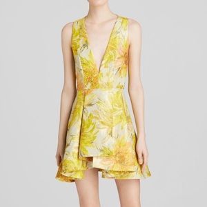 Alice + Olivia Printed Mini Dress Size 0 like new.